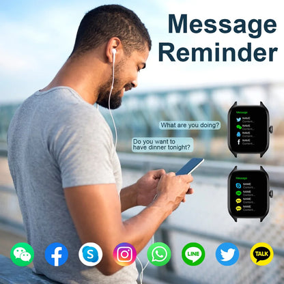 LAXASFIT 2026 New H9 Smartwatch Dial to Answer Calls Calorie Tracking Heart Rate Blood Oxygen Monitoring Bluetooth Smartwatch